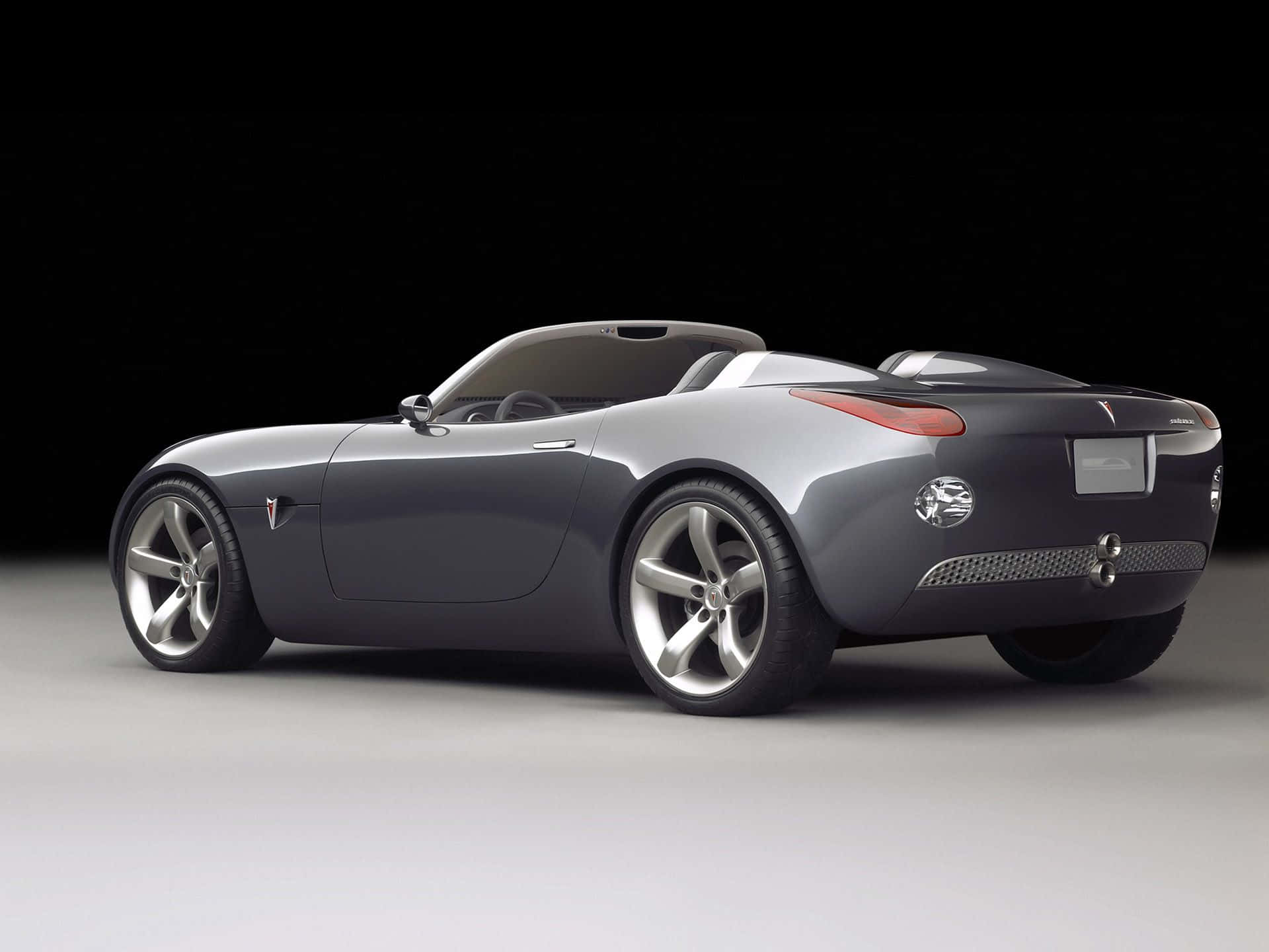 Pontiac Solstice, sleek silver convertible sports car, minimalist design, Full HD Desktop Wallpaper