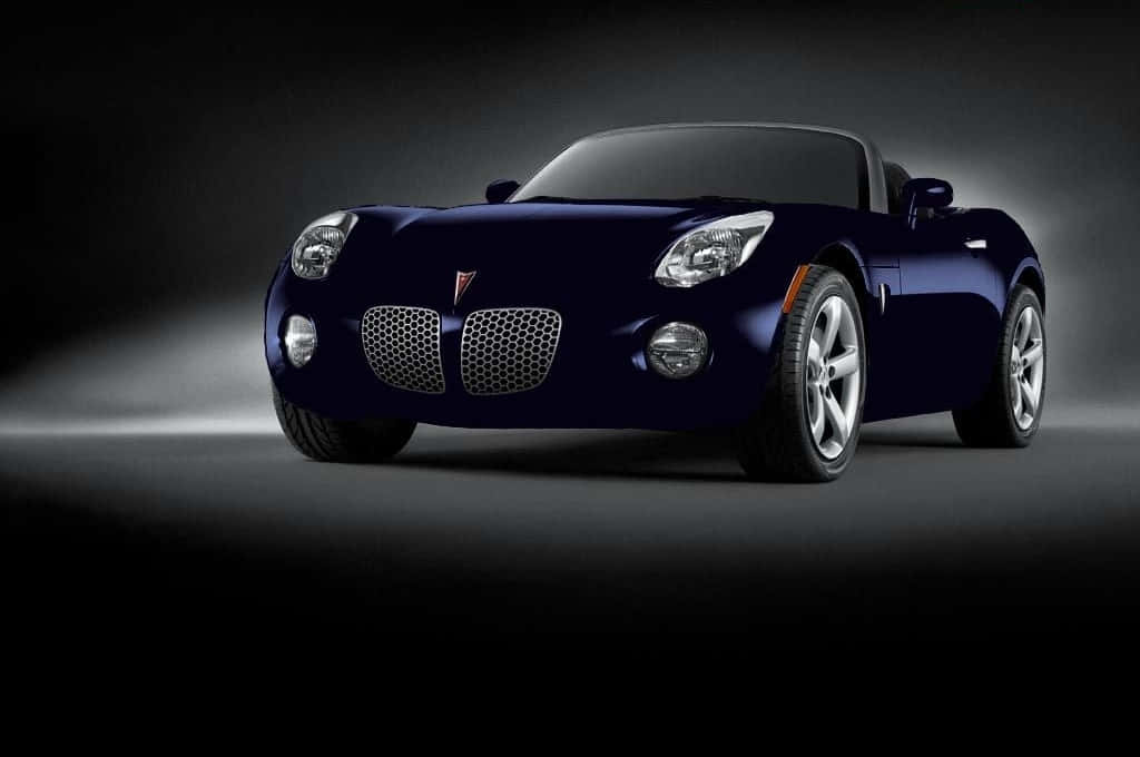 Pontiac Solstice, dark blue, sleek, SD Desktop Wallpaper