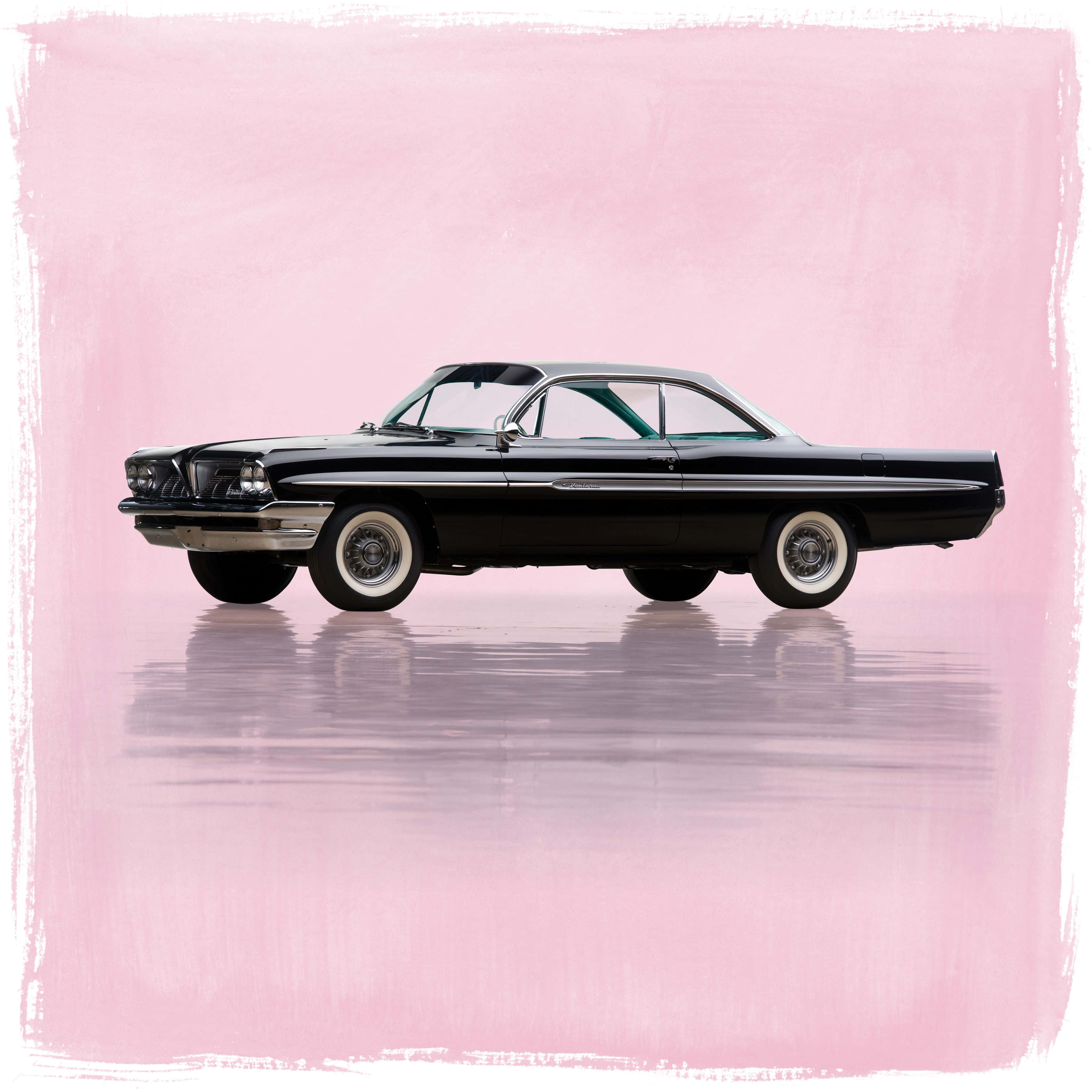 Pontiac Ventura, 1960s, black, 2K Desktop Wallpaper