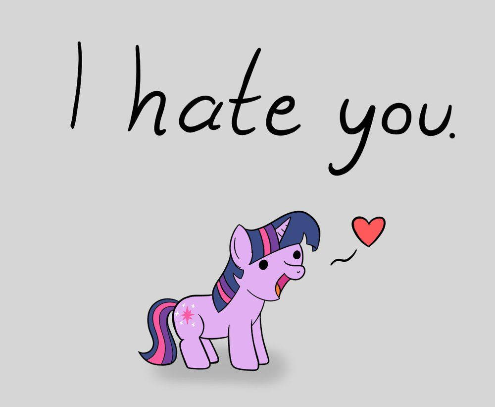 pink pony, purple cartoon pony, striped mane, SD Desktop Wallpaper