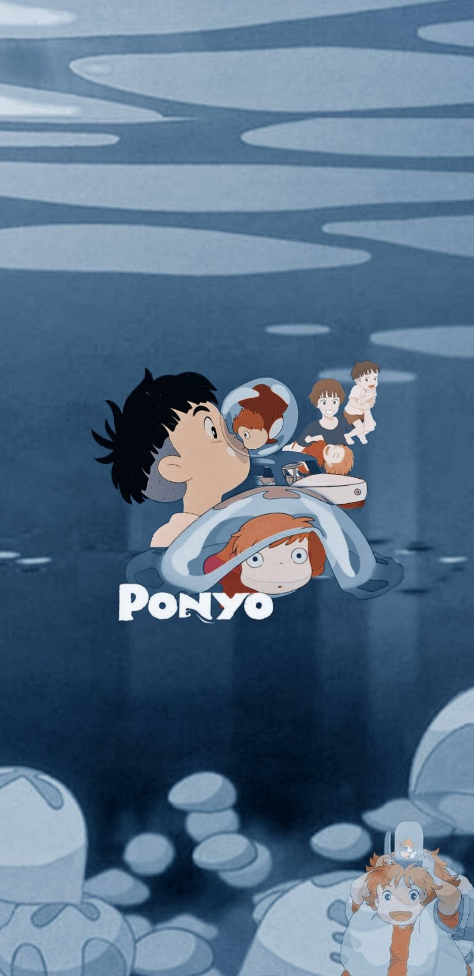 Ponyo, underwater world, diving suits, Full HD Phone Wallpaper