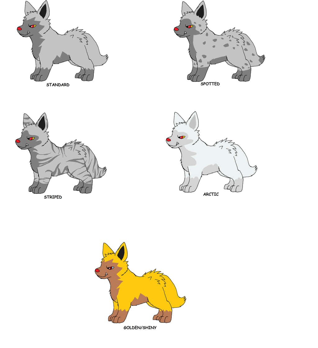 Poochyena, fox-like creatures, standard, SD Phone Wallpaper