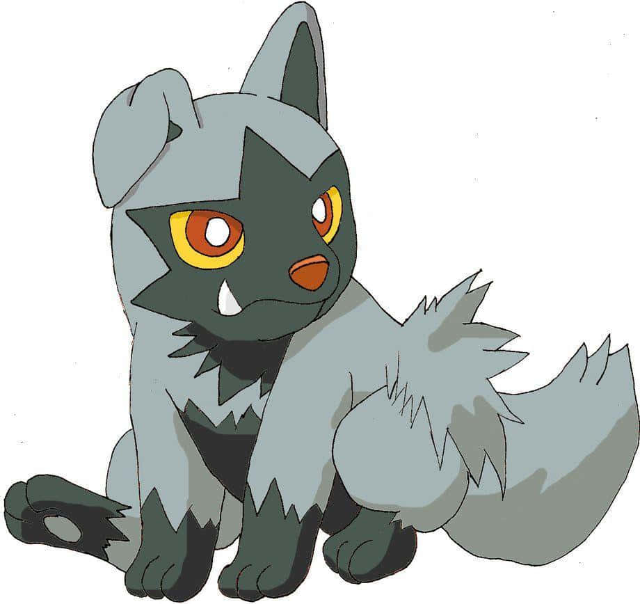 Poochyena, gray fur, dark green fur, SD Desktop Wallpaper