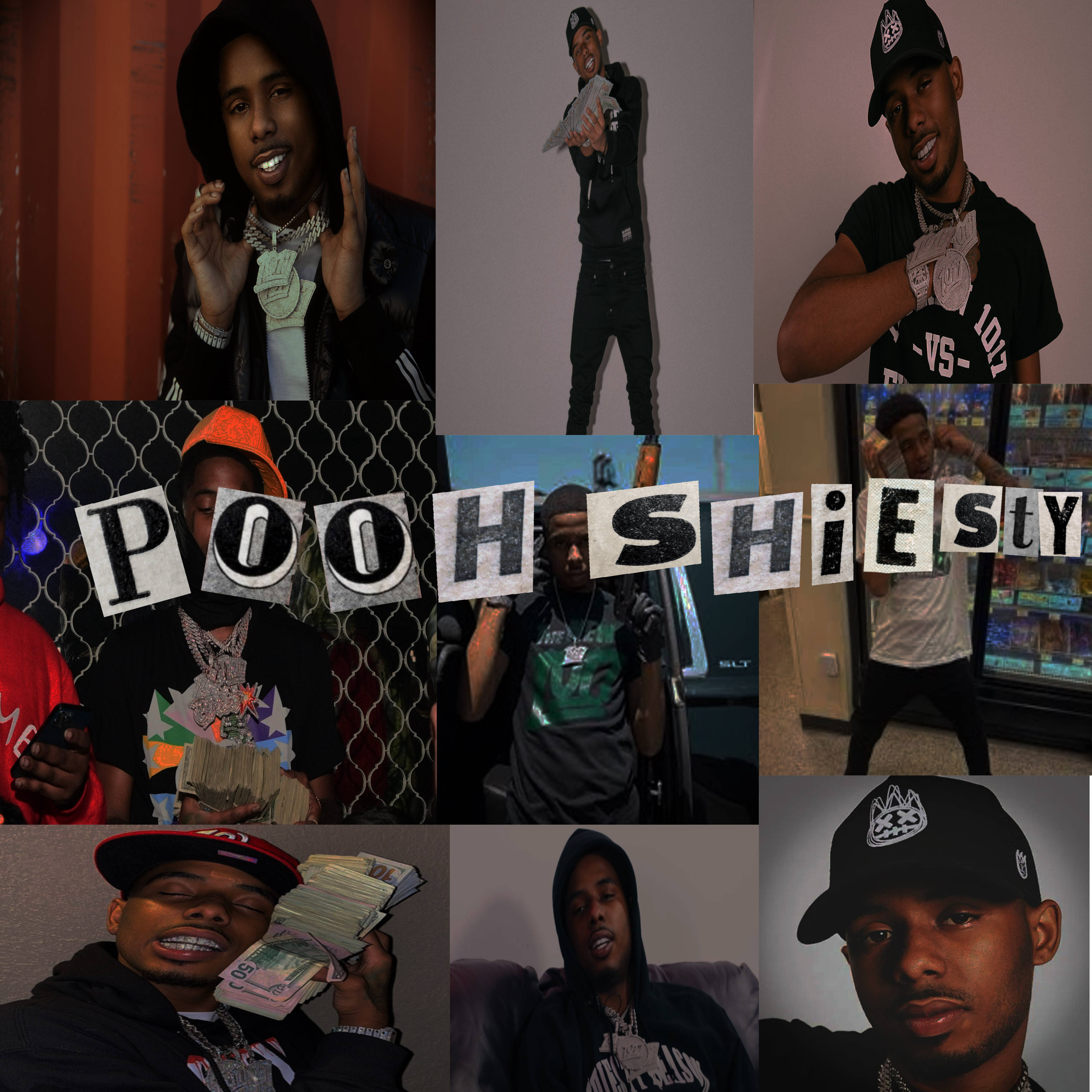 Pooh Shiesty, cash, urban settings, 2K Desktop Wallpaper