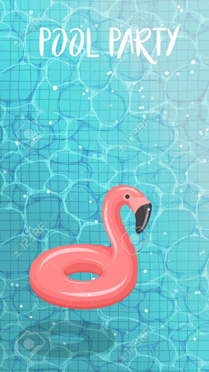 Pool Party, flamingo float, pink flamingo, HD Phone Wallpaper