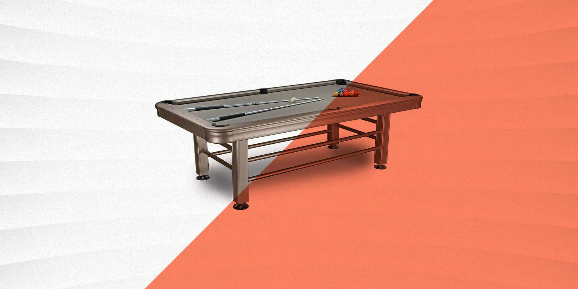 pool table, cues, balls, Full HD Desktop Wallpaper