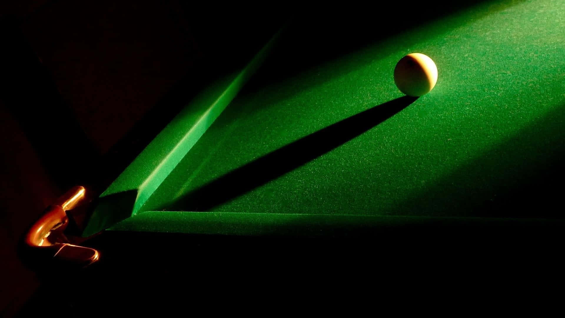 pool table, one ball, green felt table, Full HD Desktop Wallpaper