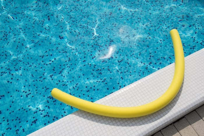 yellow curve tube, bright yellow, white tiled edge, SD Desktop Wallpaper