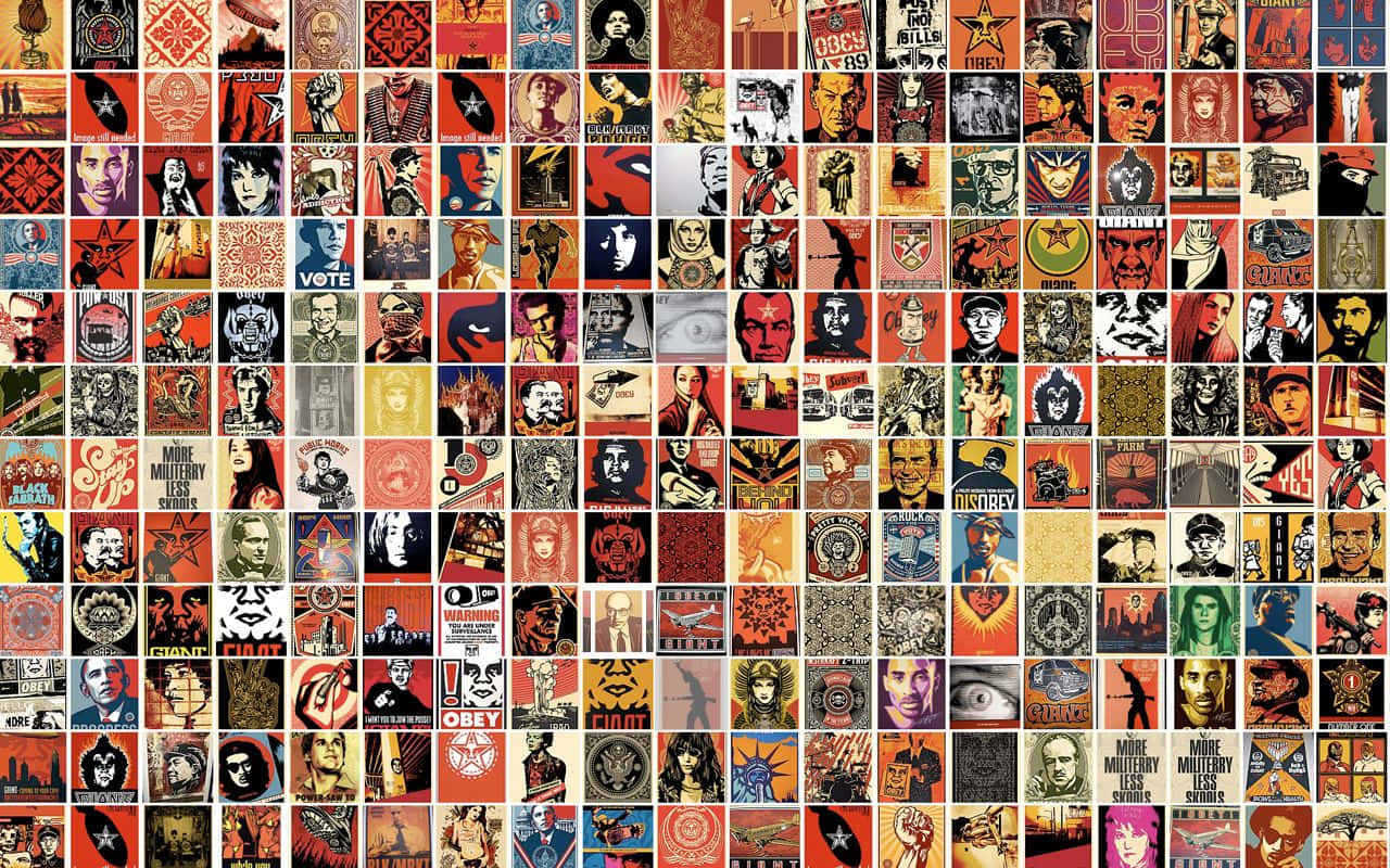 Pop Music, red, oranges, HD Desktop Wallpaper