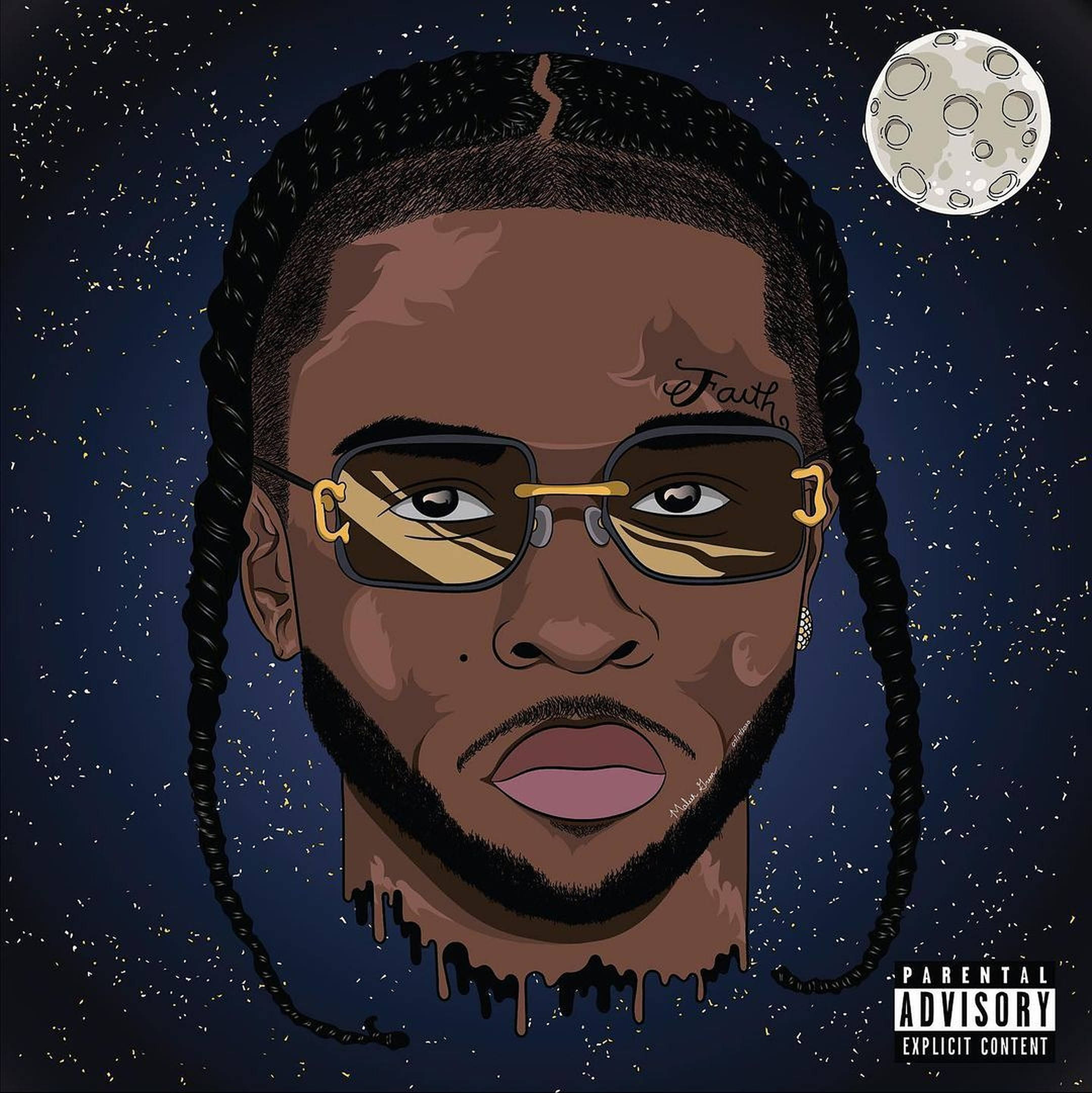 Pop Smoke, braids, glasses, Full HD Phone Wallpaper