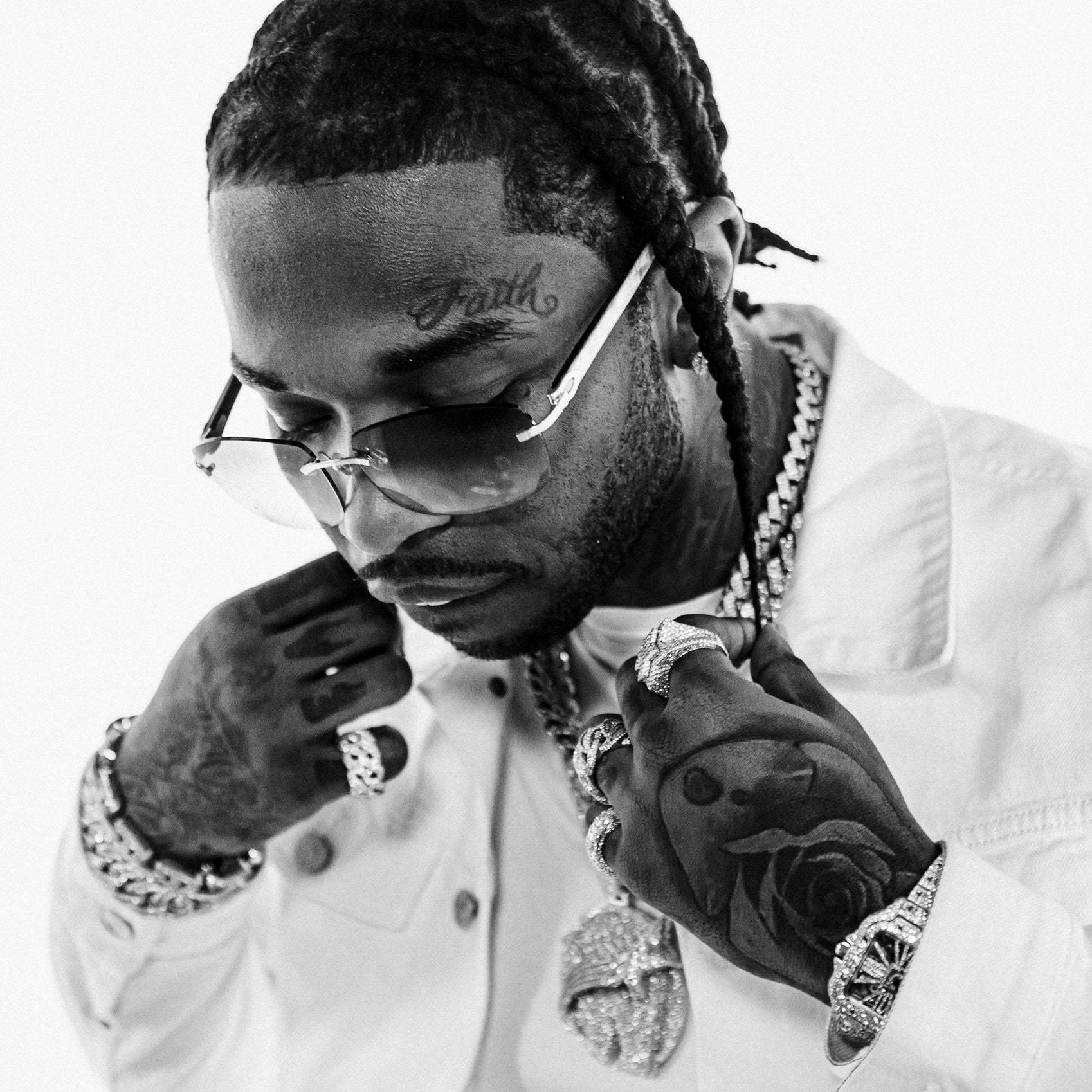 Pop Smoke, black and white portrait, braids, HD Desktop Wallpaper