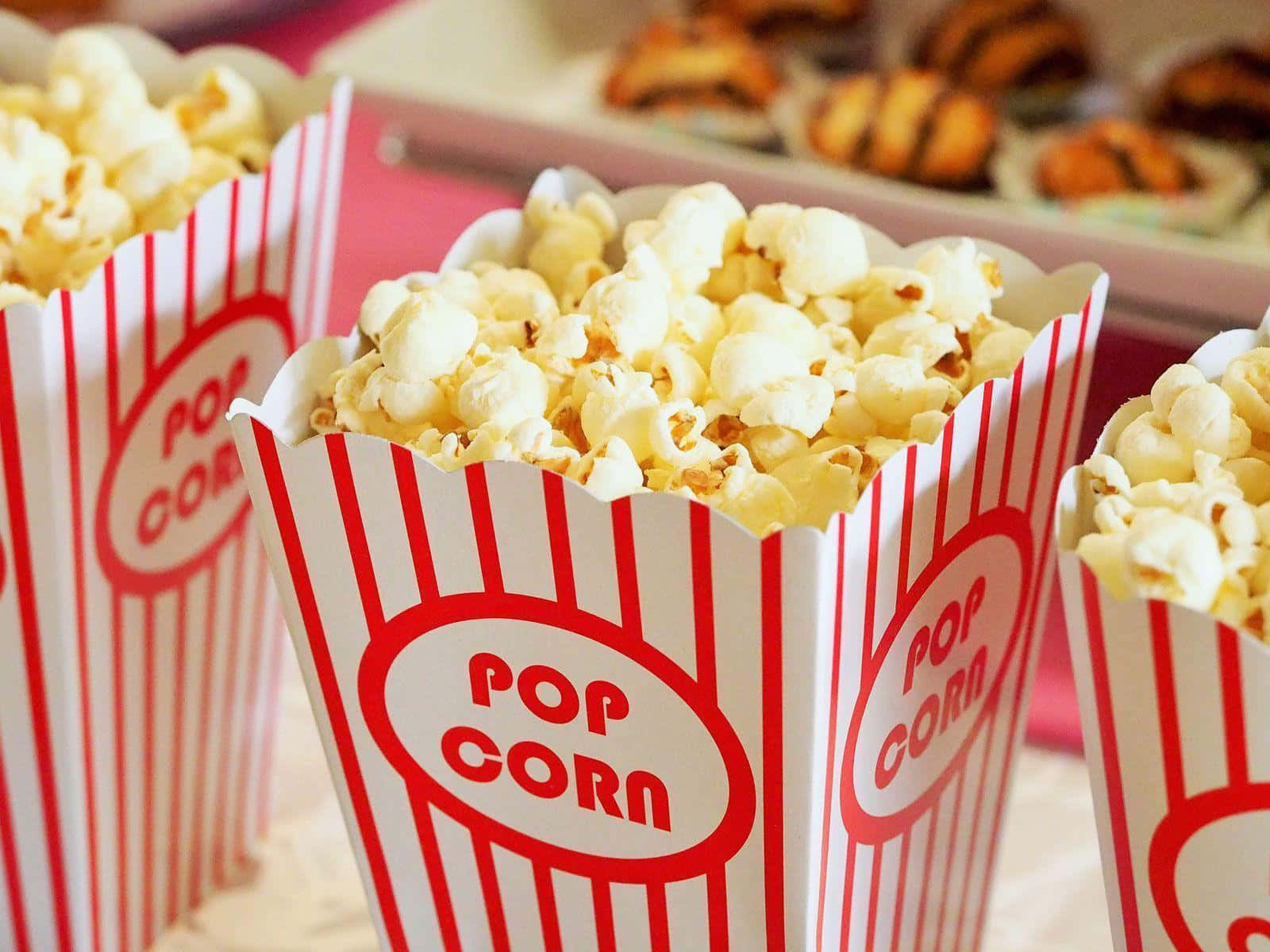 classic popcorn boxes, red and white striped popcorn boxes, fluffy white popcorn, HD Desktop Wallpaper