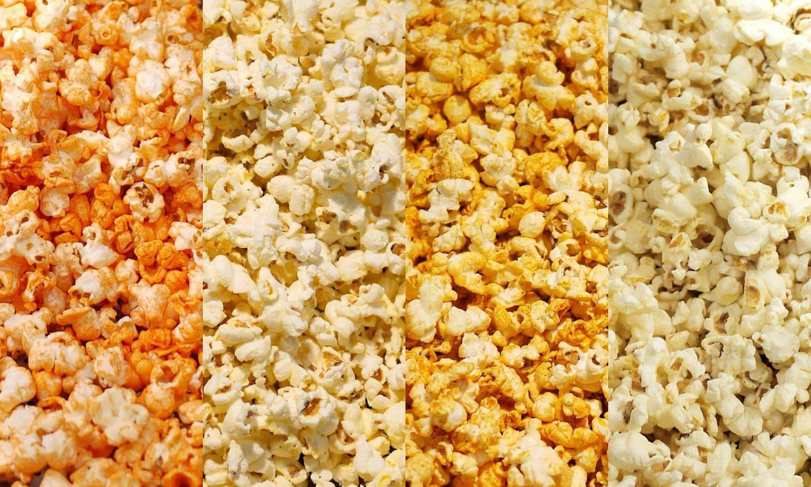 popcorn, orange, yellow, HD Desktop Wallpaper