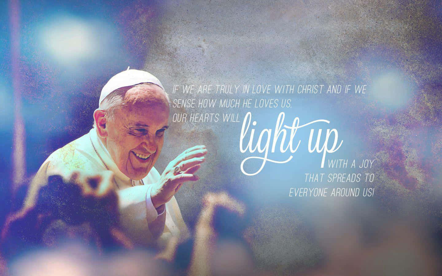 Pope Francis, dreamy blue, purple textured background, HD Desktop Wallpaper