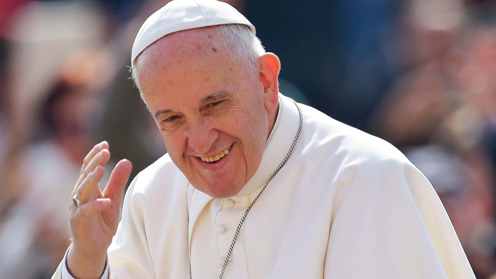 Pope Francis, crowd, bright daylight, HD Desktop Wallpaper