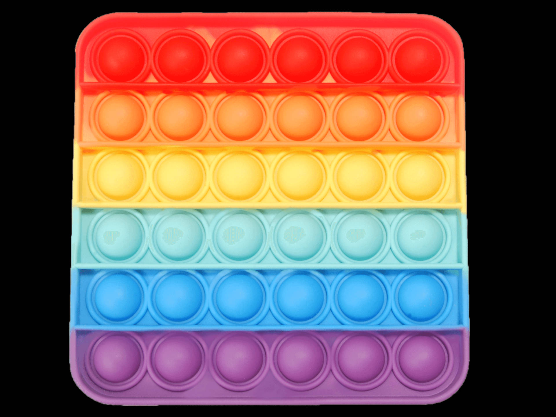 Colorful Square Pop It, rainbow-colored, bubbles, Full HD Desktop Wallpaper
