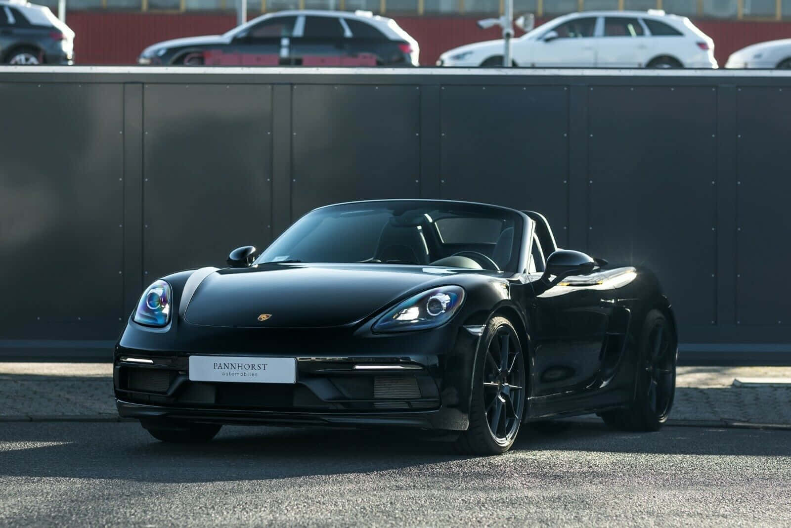 Porsche 718 Boxster GTS, black, convertible, HD Desktop Wallpaper