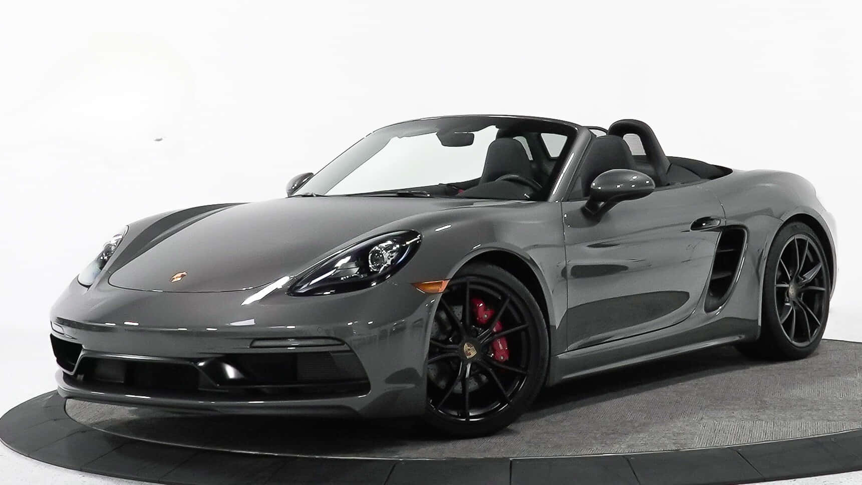 Porsche 718 Boxster GTS, gray, black wheels, HD Desktop Wallpaper
