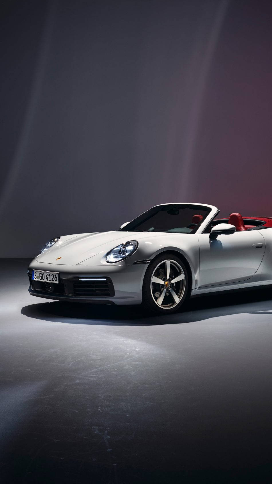 Porsche 911, silver, convertible, HD Phone Wallpaper