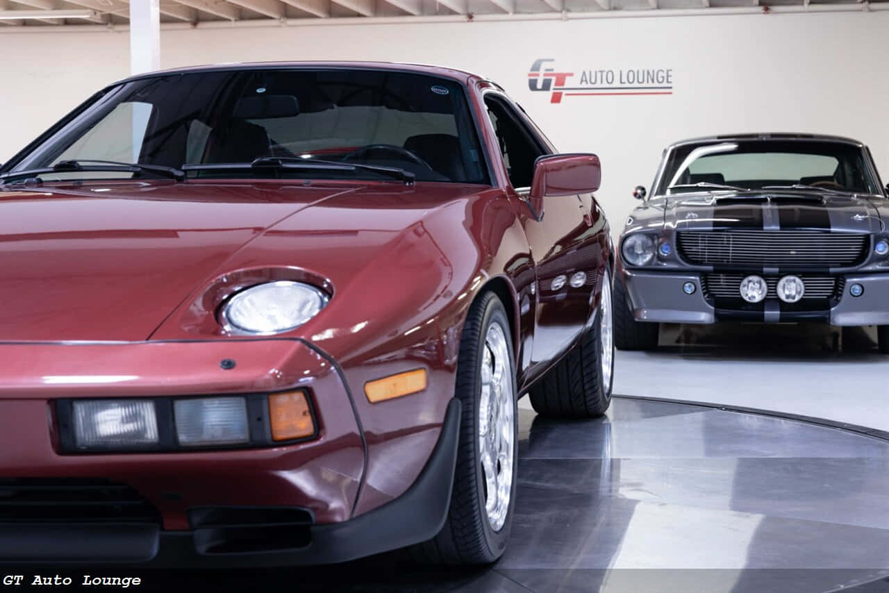 Porsche 928, maroon, glossy, HD Desktop Wallpaper