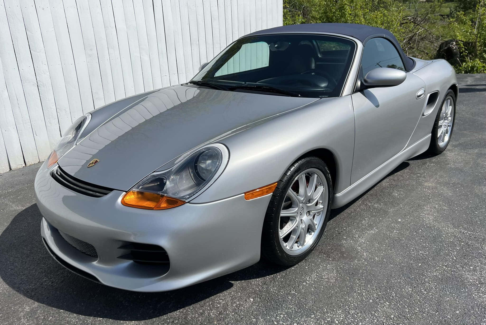 Porsche Boxster, silver, convertible, Full HD Desktop Wallpaper