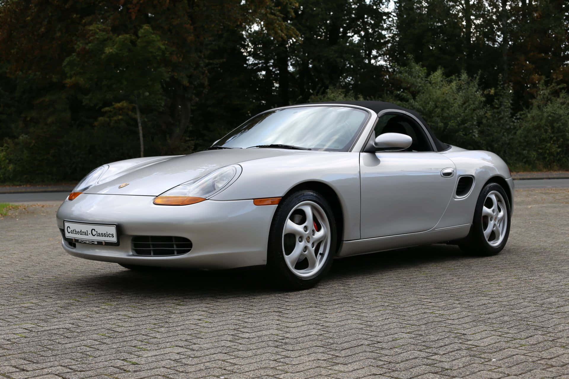 Porsche Boxster, silver, convertible, Full HD Desktop Wallpaper