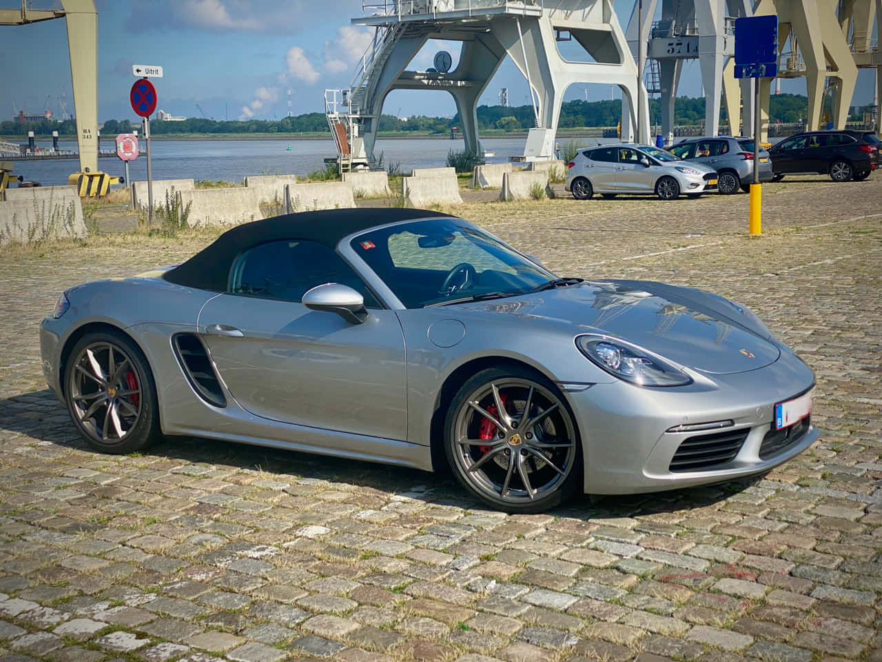 Porsche Boxster, silver, convertible, HD Desktop Wallpaper