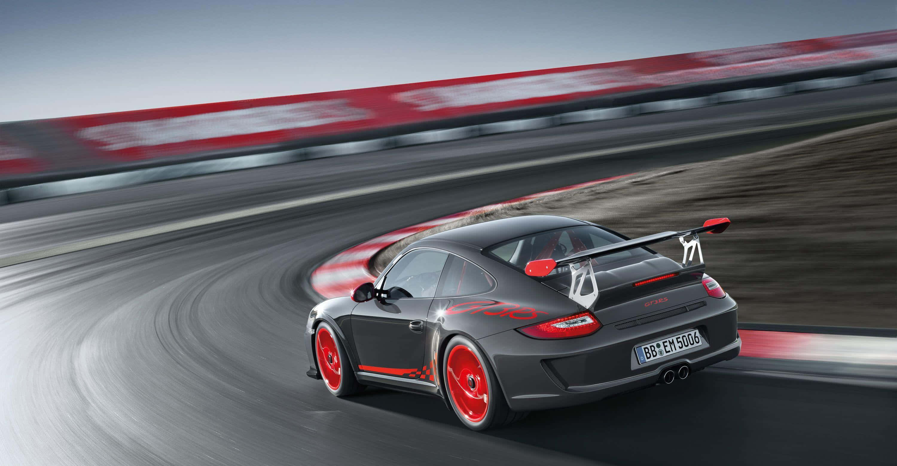 Porsche 911 GT3 RS, gray, red accents, 2K Desktop Wallpaper
