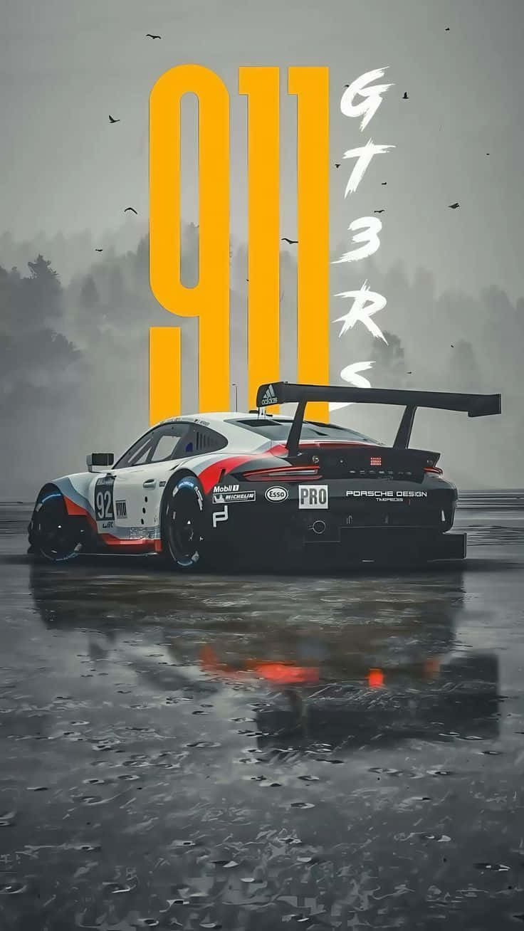 Porsche 911 GT3 RS, number 92, red white and blue livery, HD Phone Wallpaper