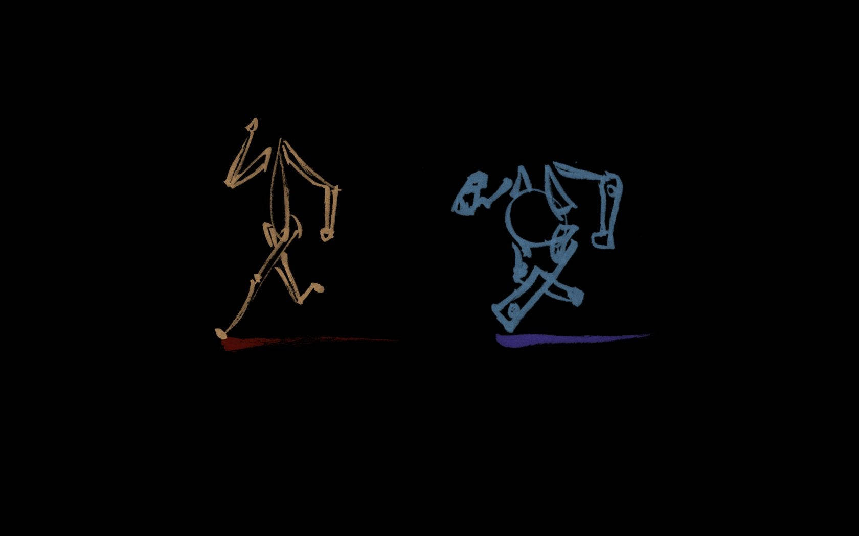 Portal 2, Dual Screen, gold, HD Desktop Wallpaper