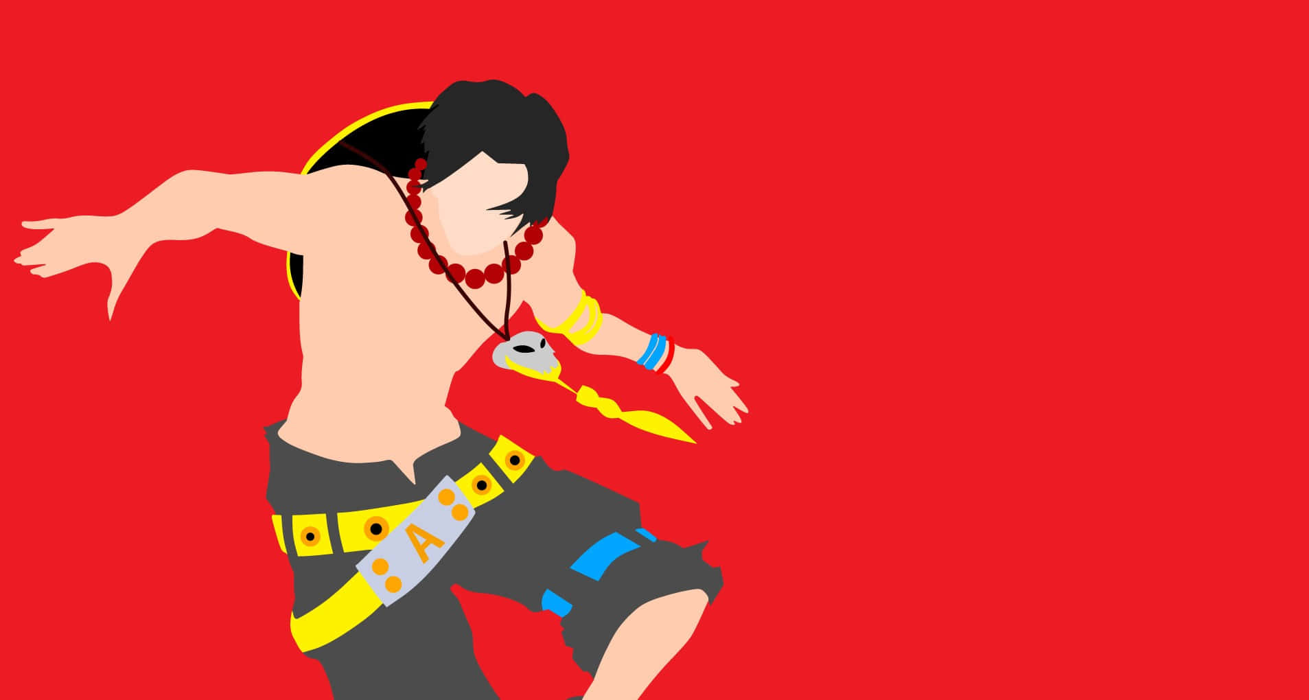 Portgas D Ace, red, yellow, HD Desktop Wallpaper