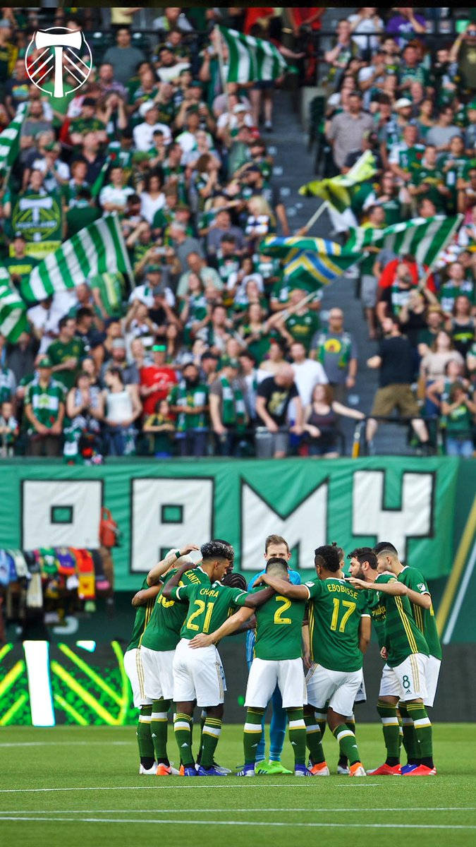 Portland Timbers, green jerseys, vibrant green field, SD Phone Wallpaper