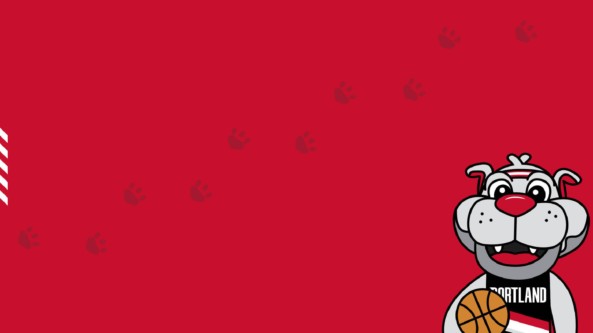 Portland Trail Blazers, blaze, cartoon bulldog mascot, Full HD Desktop Wallpaper