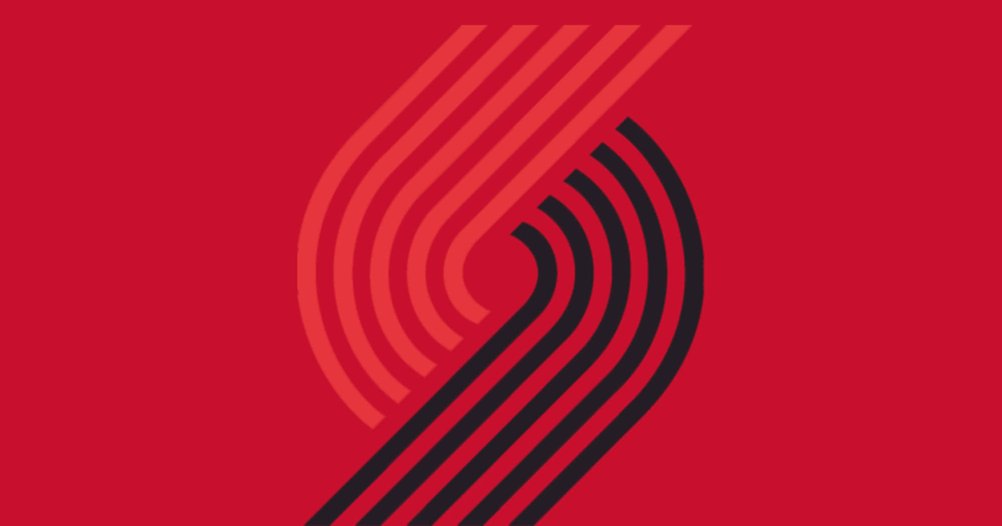 Portland Trail Blazers, 1990 logo, red, Full HD Desktop Wallpaper