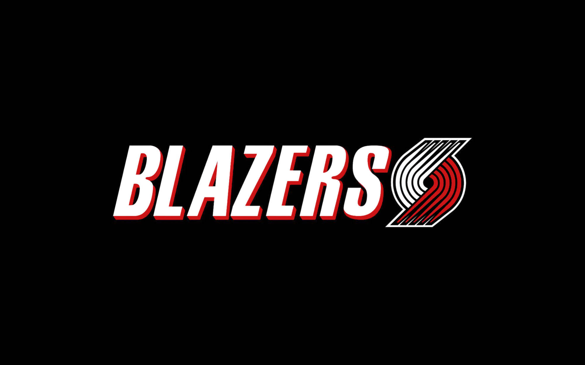 Portland Trail Blazers, white, red, Full HD Desktop Wallpaper