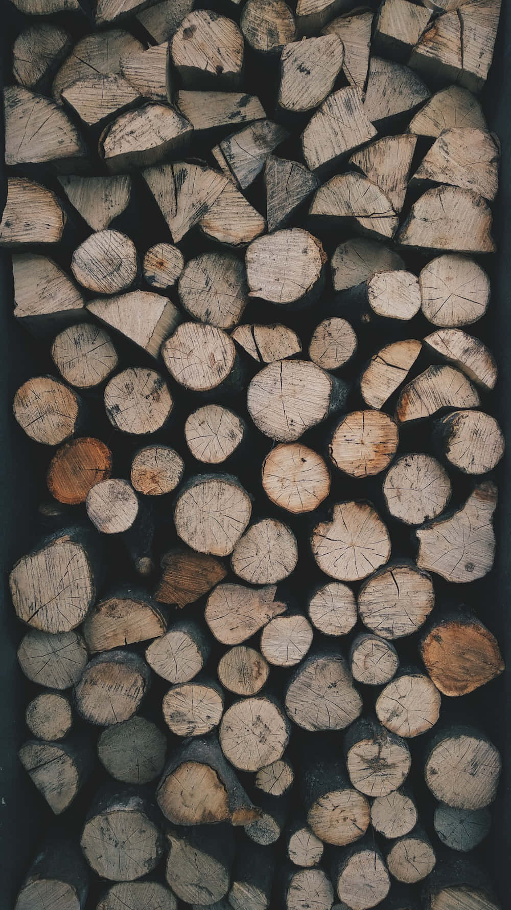 Portrait Mode, 1000 x 1778, firewood logs, HD Phone Wallpaper