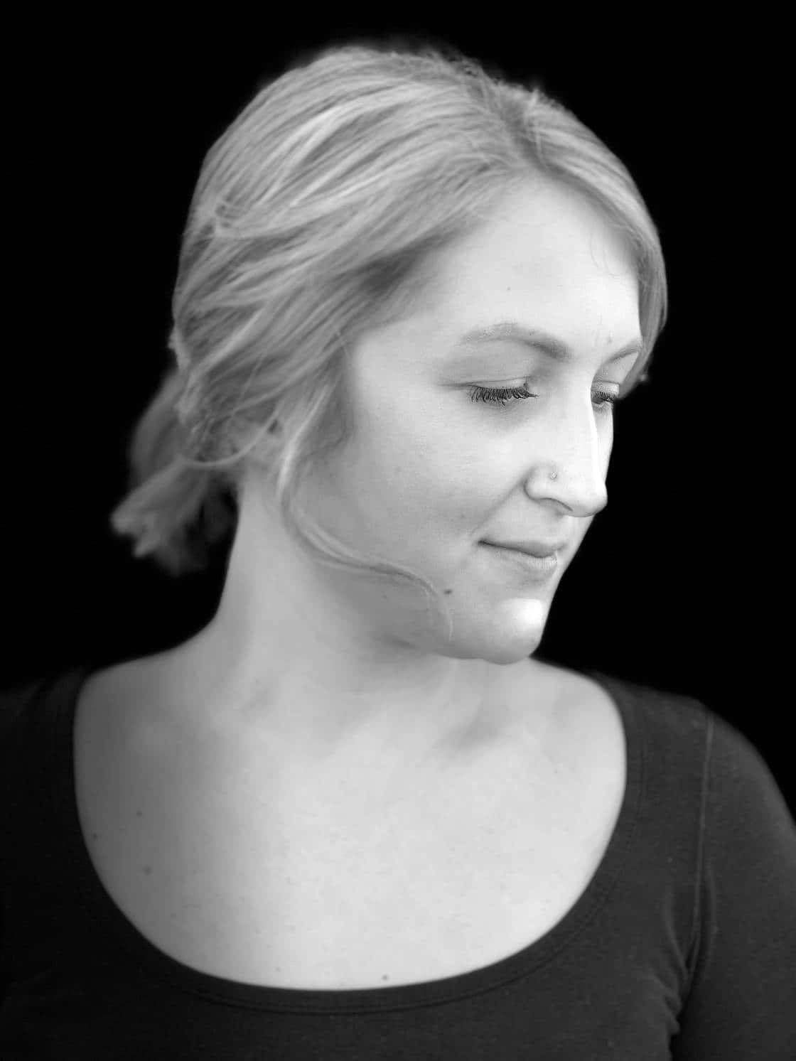 Portrait Mode, black and white, woman, HD Phone Wallpaper