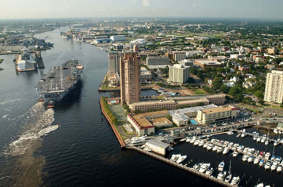 Portsmouth, United Kingdom, aerial view, SD Desktop Wallpaper