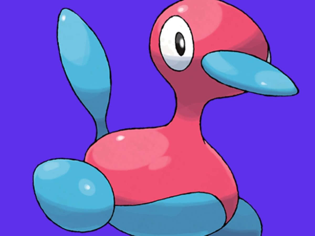 Porygon2, blue, pink, SD Desktop Wallpaper