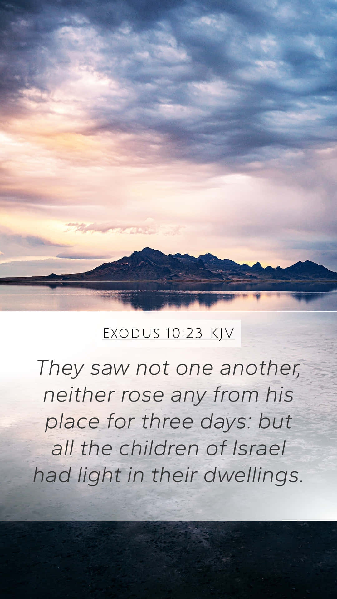 Exodus 10:23, bible verse, landscape, Full HD Phone Wallpaper