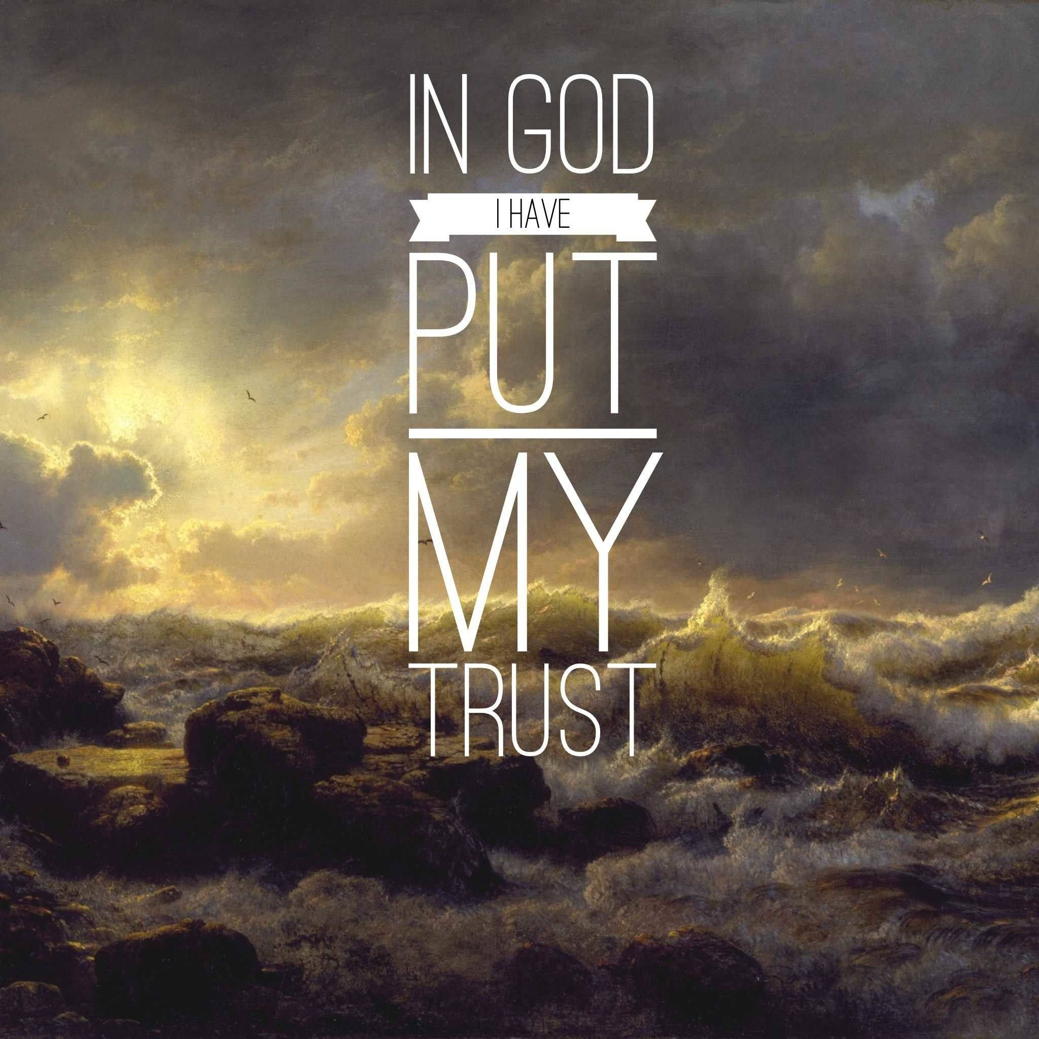 Isaiah 43:2, stormy sea, dark rocks, Full HD Desktop Wallpaper