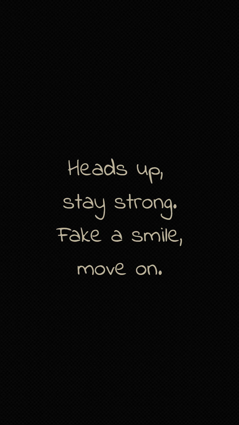 Stay Strong, handwritten cream font, textured black background, HD Phone Wallpaper