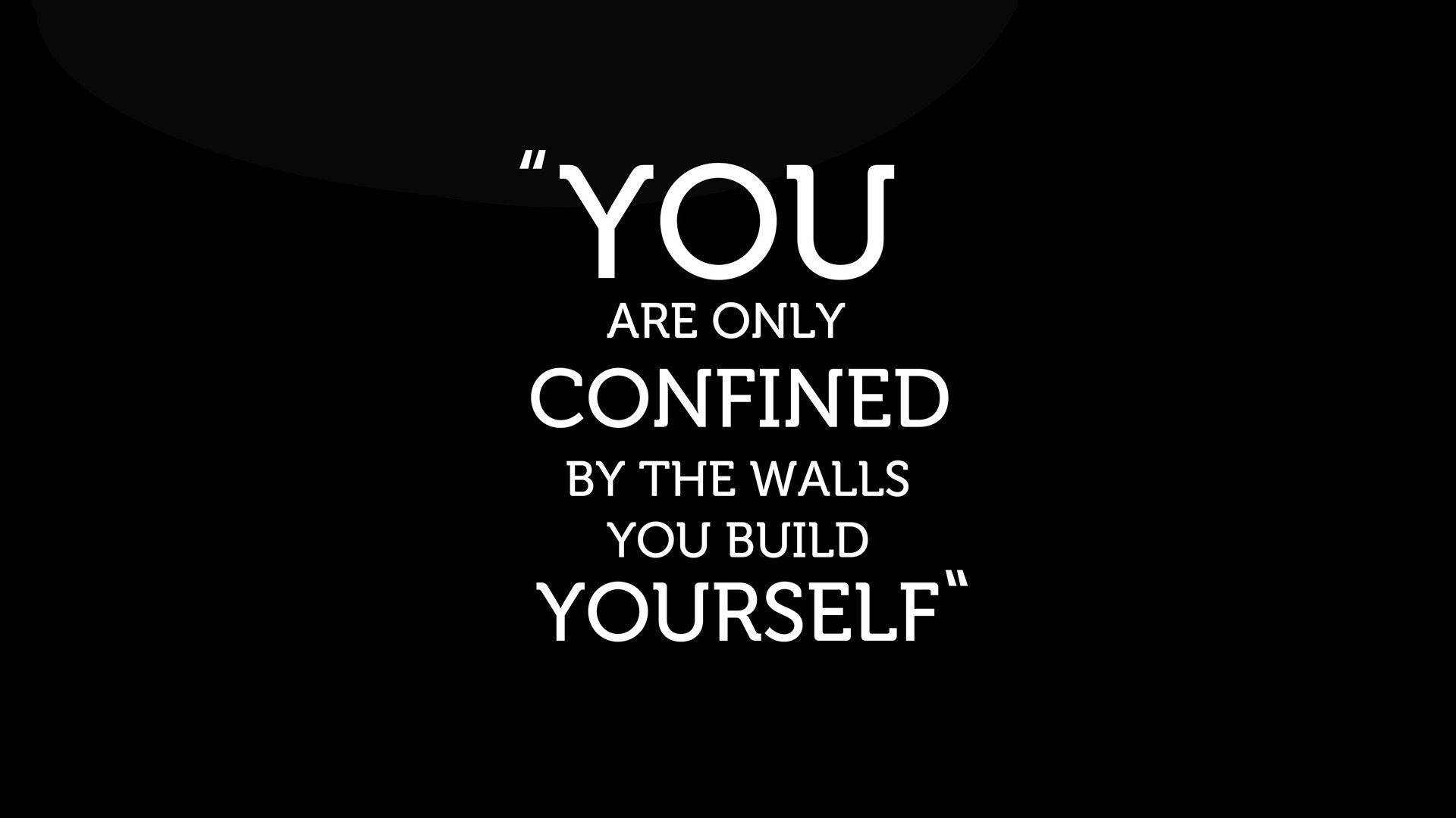 Positive Motivation, white motivational quote, solid black background, Full HD Desktop Wallpaper