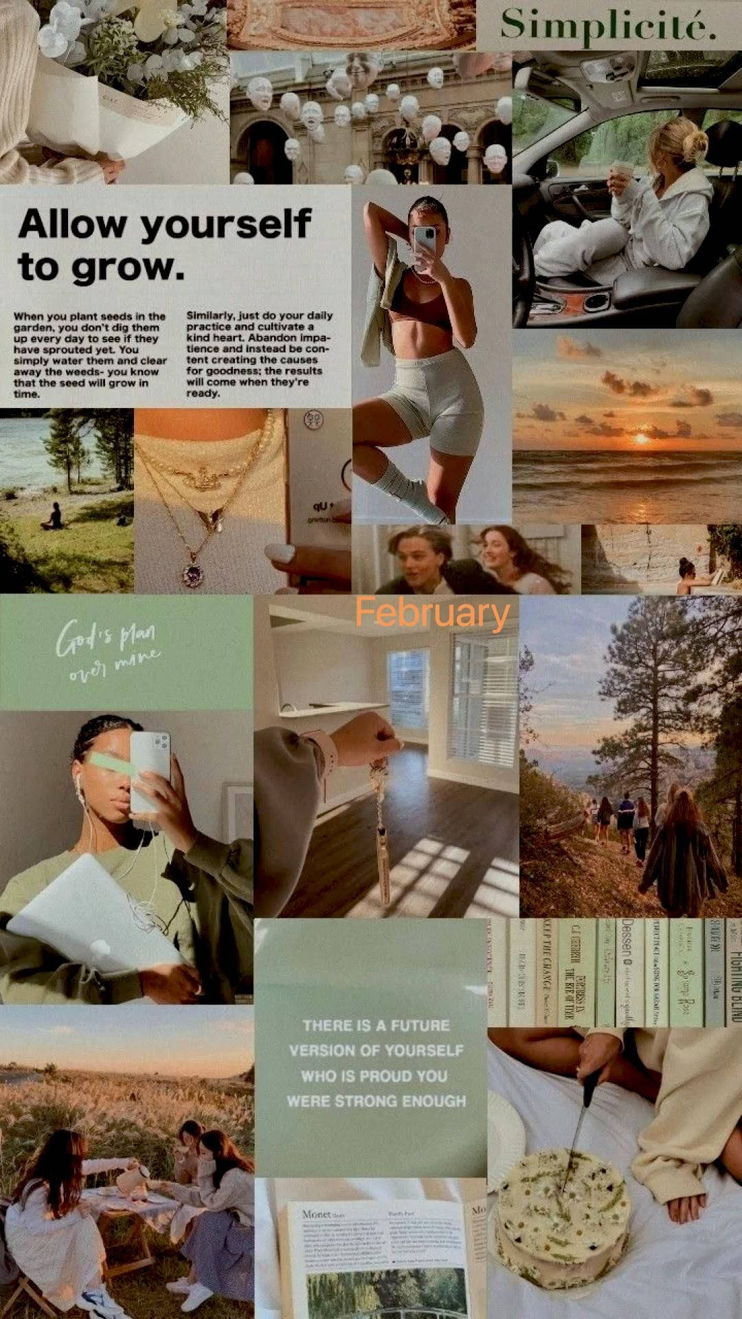That Girl Aesthetic, serene lifestyle moments, cozy interiors, Full HD Phone Wallpaper