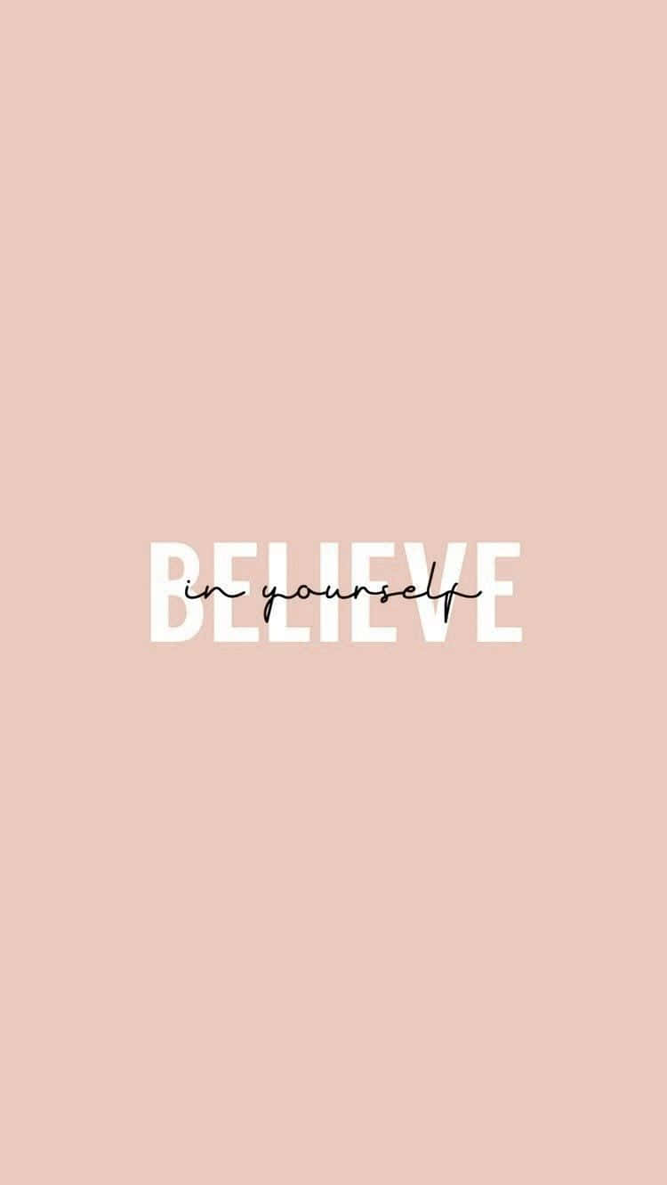 positivity aesthetic, believe in yourself, white text, HD Phone Wallpaper