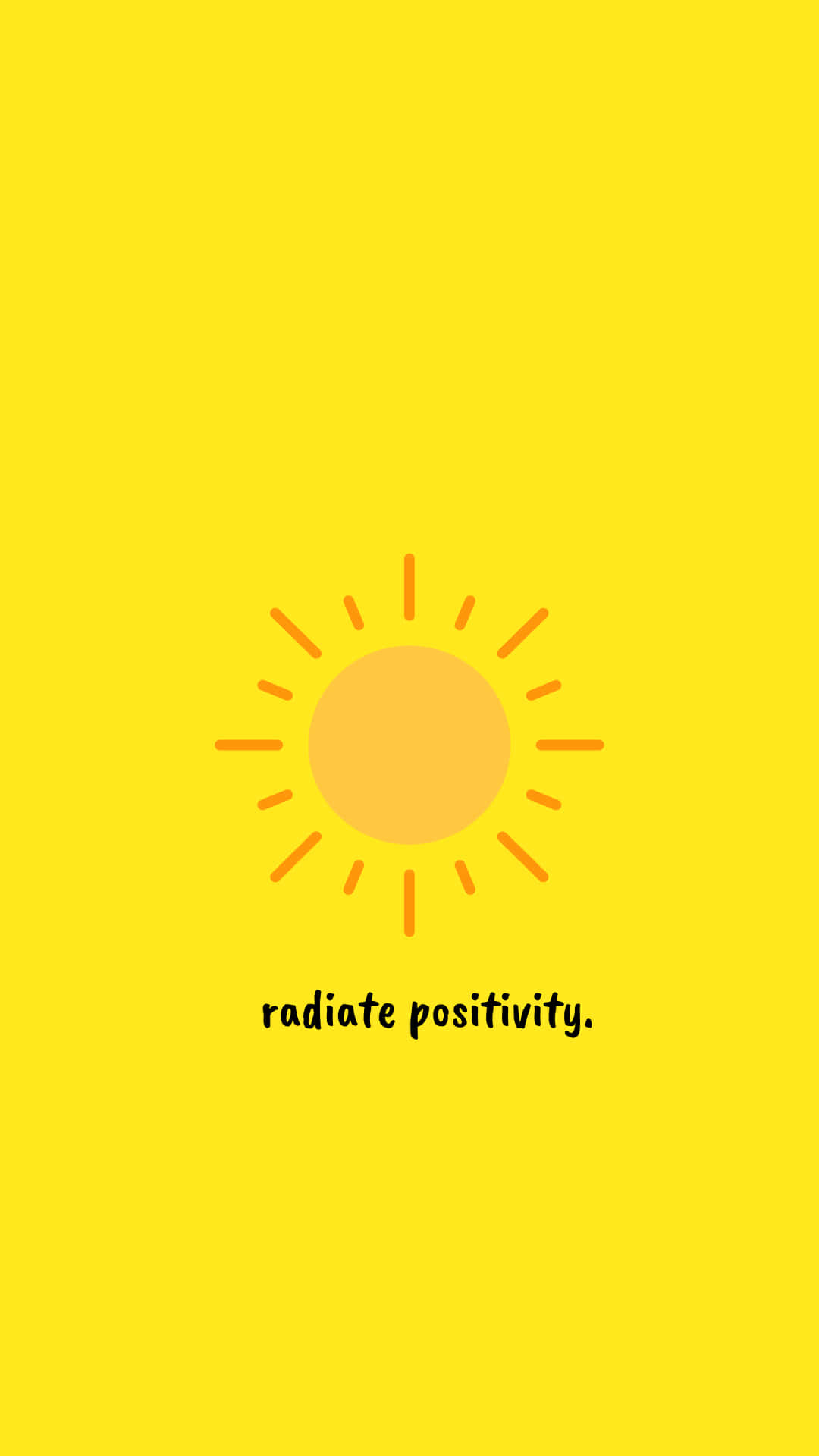 positivity aesthetic, sun icon, rays, Full HD Phone Wallpaper