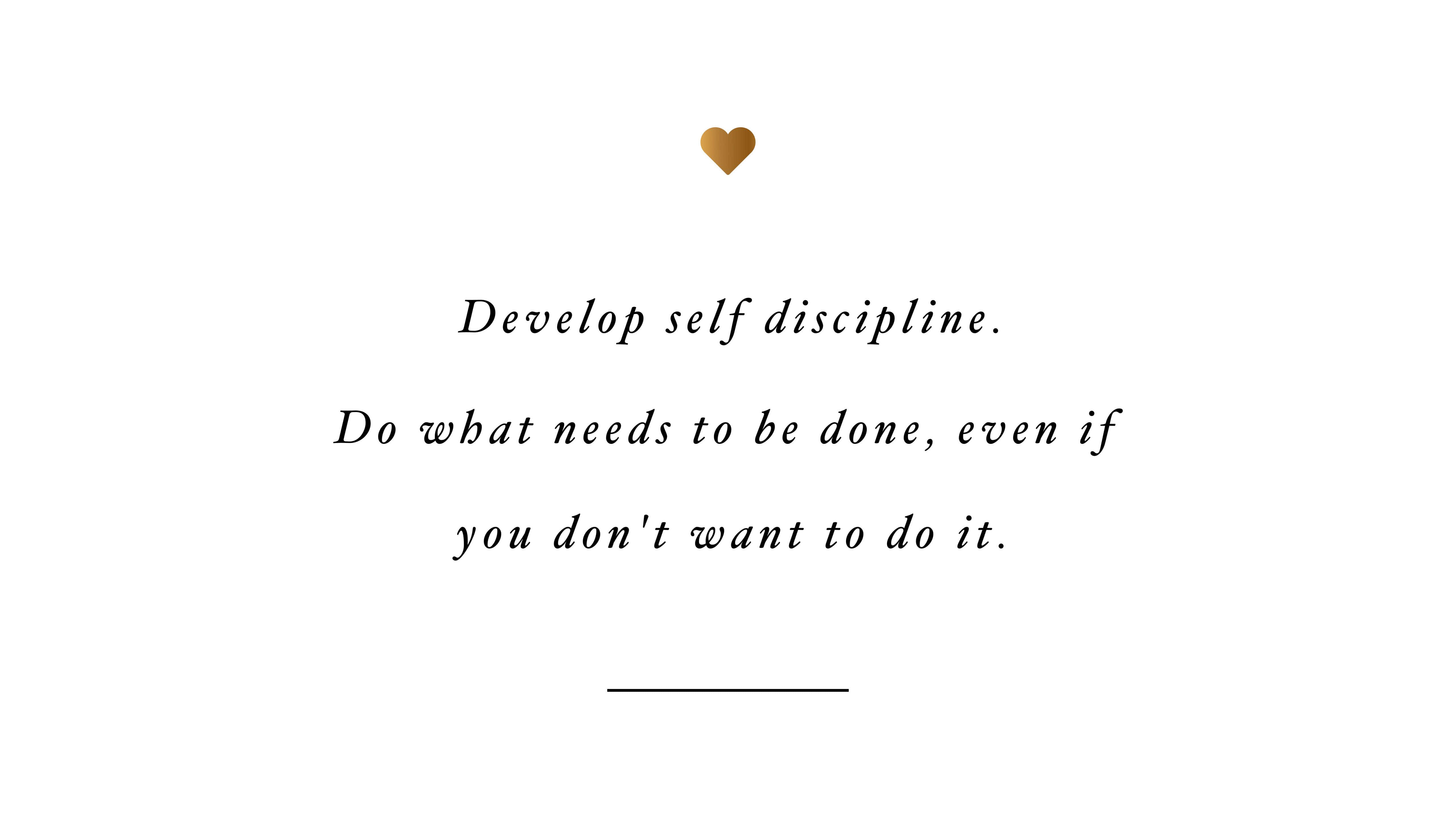 Motivational Aesthetic, elegant script text, gold heart, 5K Desktop Wallpaper