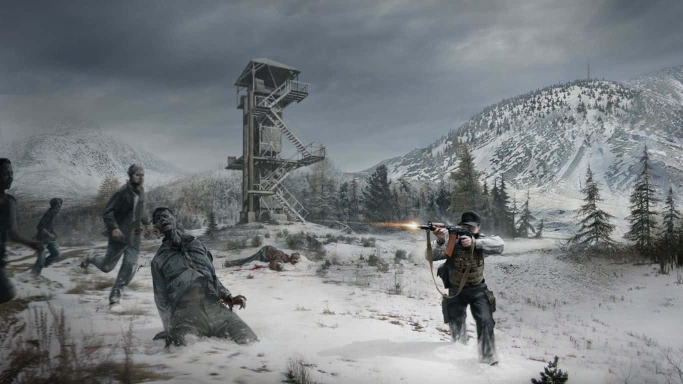 nuclear winter, soldier, zombies, HD Desktop Wallpaper