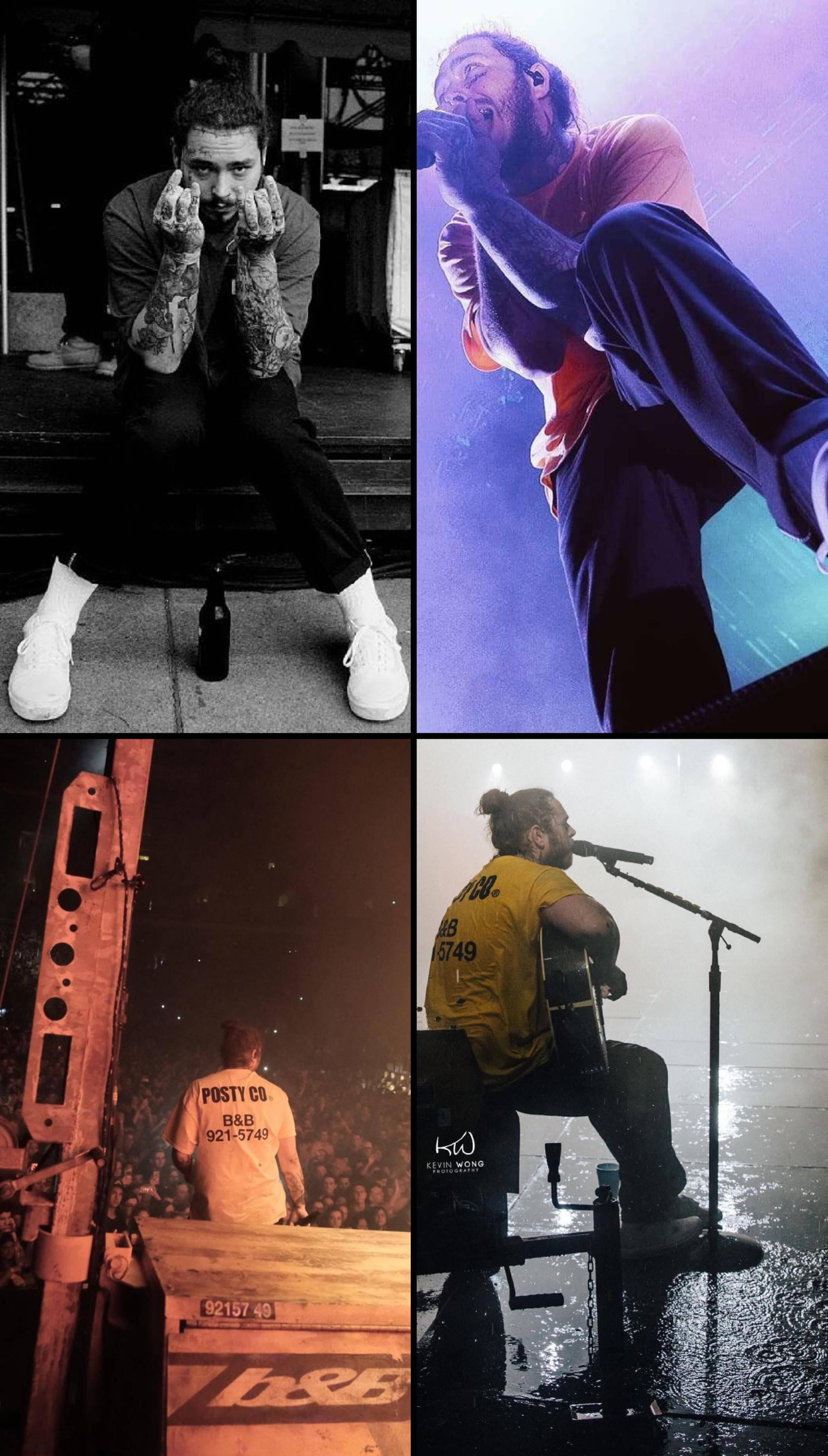 Post Malone, concert, stage lights, 5K Phone Wallpaper