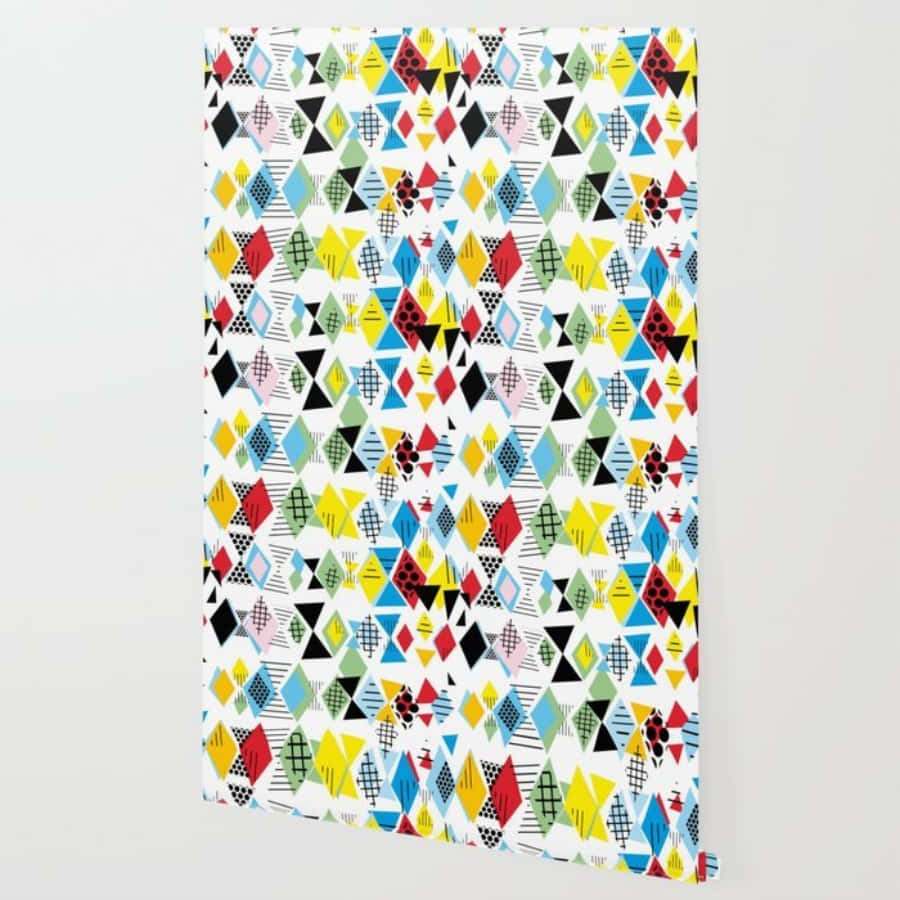 Postmodernism, geometric, colorful triangles, SD Desktop Wallpaper